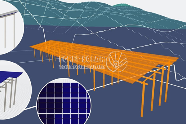 Egret Solar ulepsza śledzenie, narzędzia terenowe do planowania PV na dużą skalę
