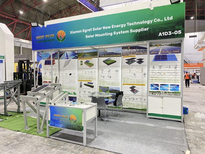 Wspornik do montażu solarnego Egret świeci na targach Solartech w Indonezji 2026