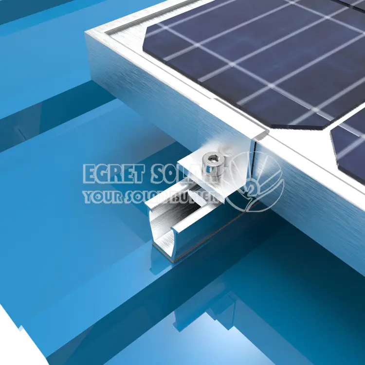 U Shape Rail Solar Installation