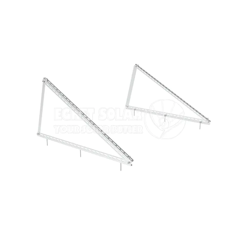 Trójkąt słoneczny płaski dach aluminiowy